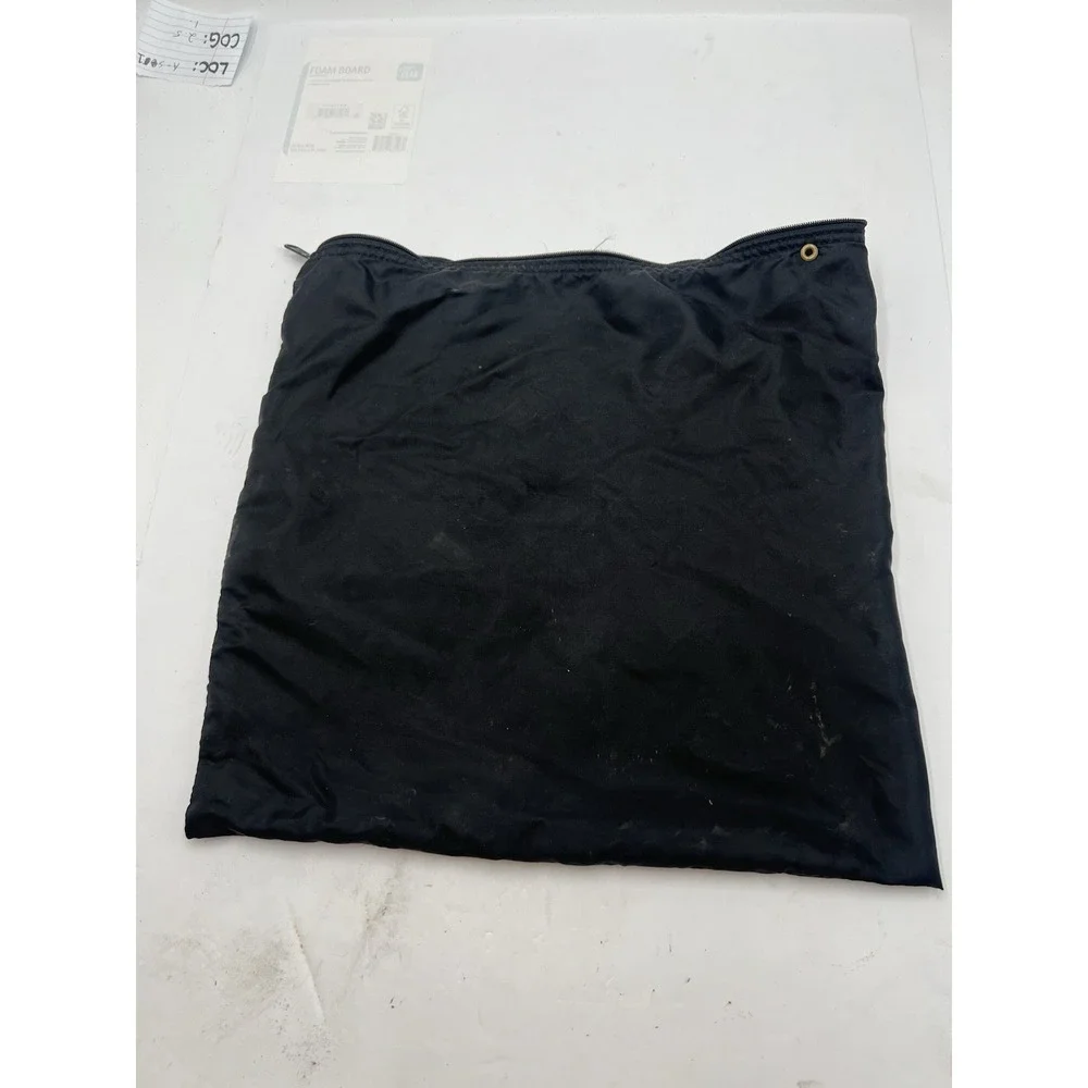 Vintage Regency Vacuum Accessory Storage Bag Black Zippered 16x16